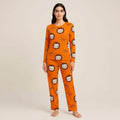 Ornage Tiger Trendy Cotton Jersey Pj Set
