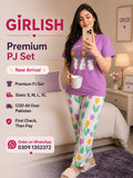 Lavender Rabit Trendy Cotton Jersey Pj Set