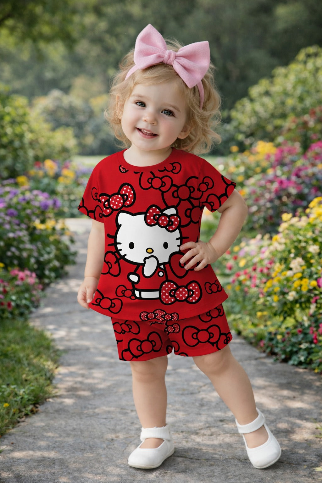 Red Caty Kids Cozy Cotton Jersey PJ Set