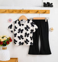 White Black Kids Cozy Cotton Jersey PJ Set