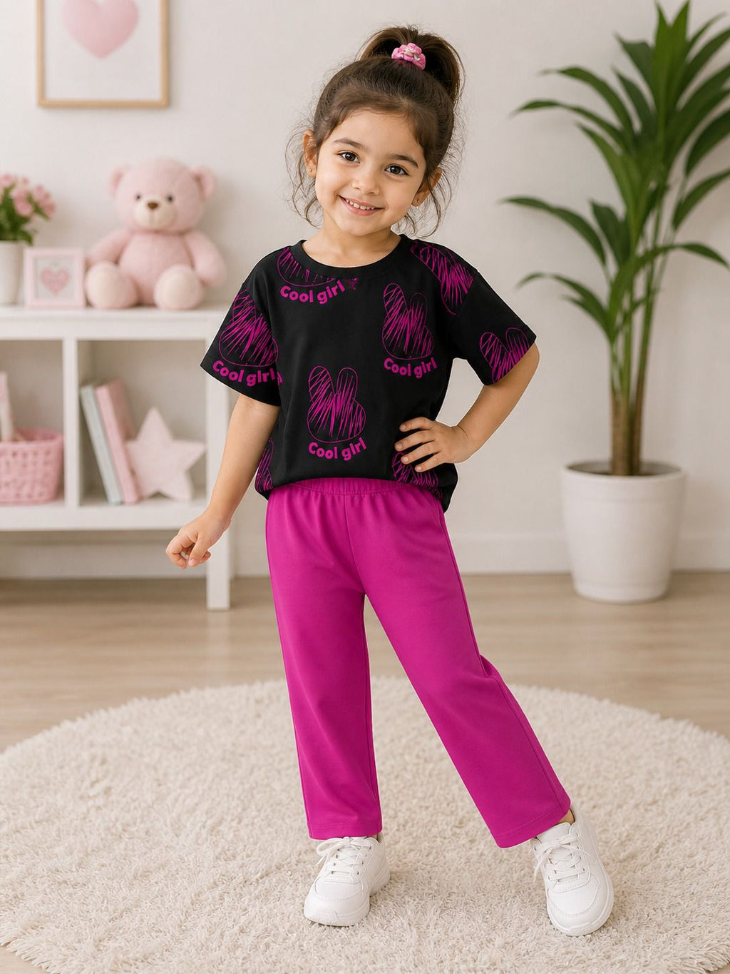 Black Aesthetic Kids Cozy Cotton Jersey PJ Set