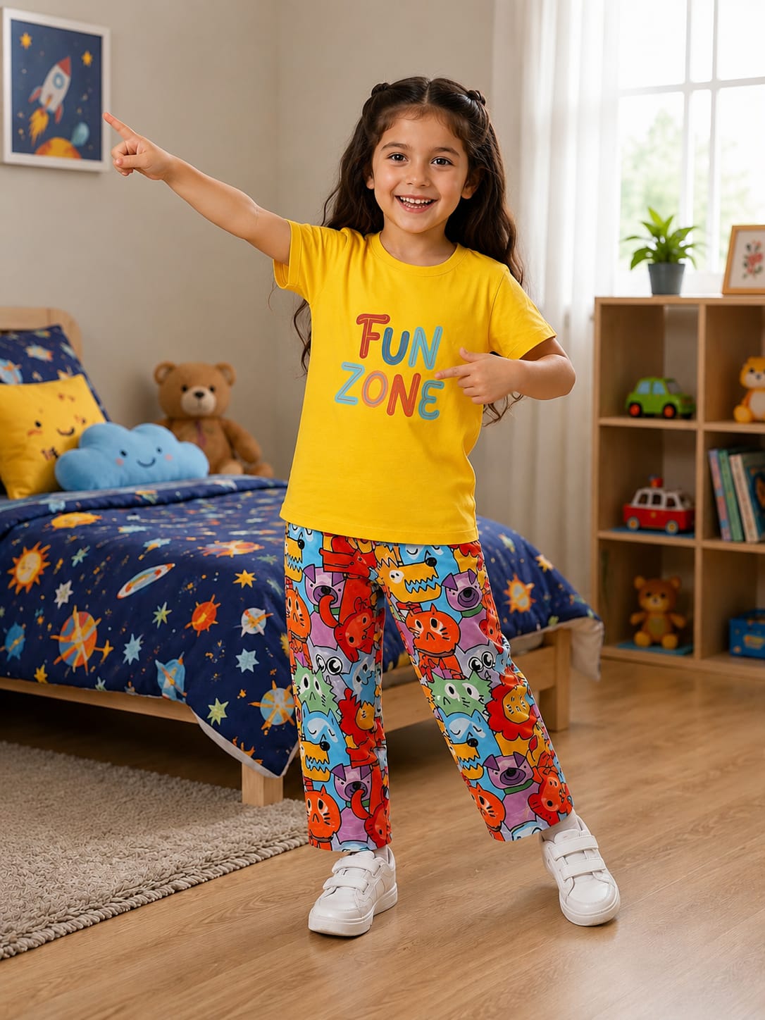 Yellow Kids Cozy Cotton Jersey PJ Set