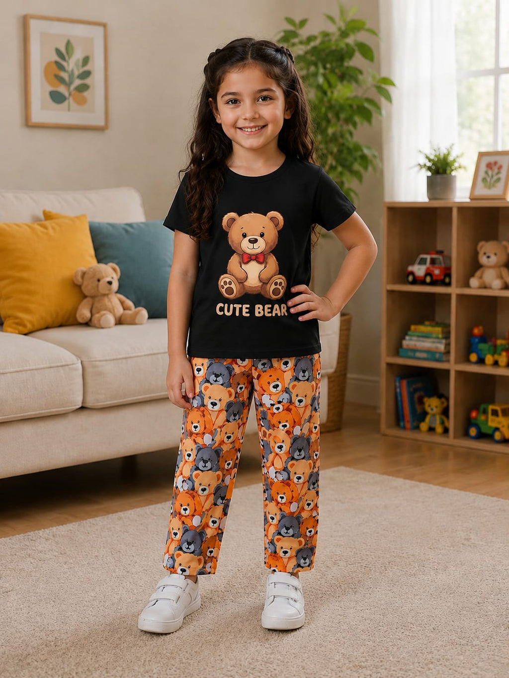 Black Bear Kids Cozy Cotton Jersey PJ Set