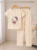 Cute Catty Kids Cozy Cotton Jersey PJ Set