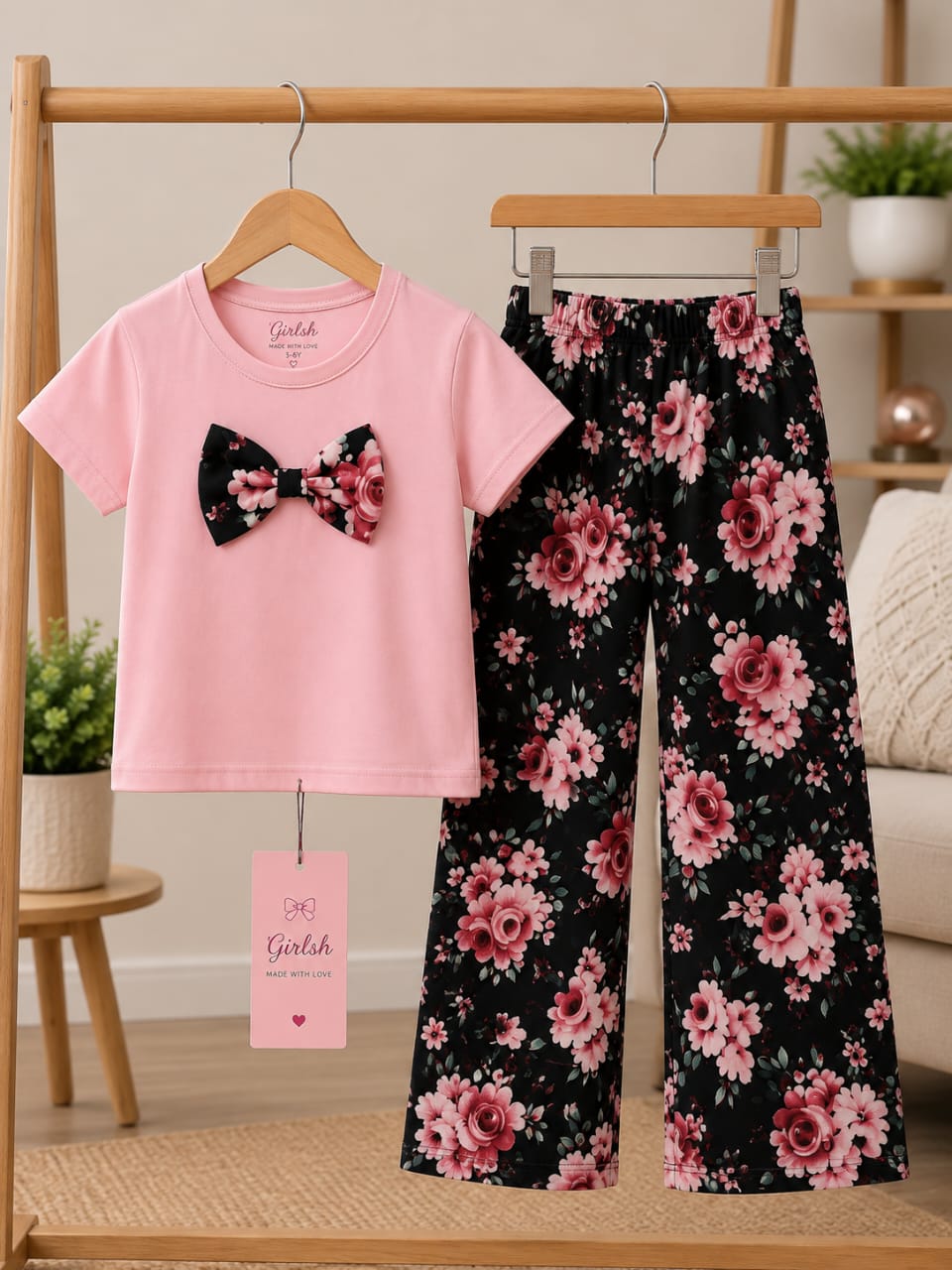Pink Boo Kids Cozy Cotton Jersey PJ Set