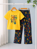 Yellow Kids Cozy Cotton Jersey PJ Set