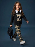 Black Division Kids Cozy Cotton Jersey PJ Set