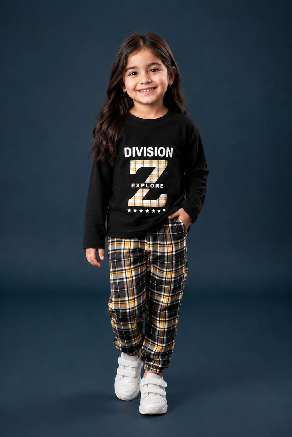 Black Division Kids Cozy Cotton Jersey PJ Set