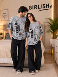 Grey Planet - Couple PJ Set