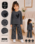 Grey Dual Heart Kids Cozy Cotton Jersey Kids Wear