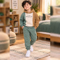 Multi Color Style Printed Winter Track Suit For Kids