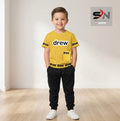 Yellow Drew Kids Cozy Cotton Jersey Kids Wear